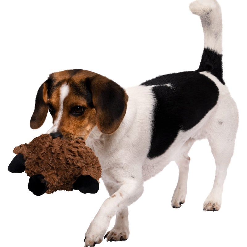 goDog PlayClean Sloth Squeaky Plush Dog Toy with Odor-Eliminating Essential Oils, Chew Guard Technology - Brown, Small - Image 2