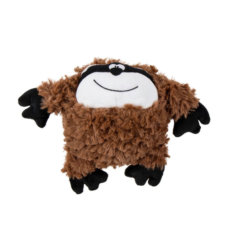 goDog PlayClean Sloth Squeaky Plush Dog Toy with Odor-Eliminating Essential Oils, Chew Guard Technology - Brown, Small - Image 1