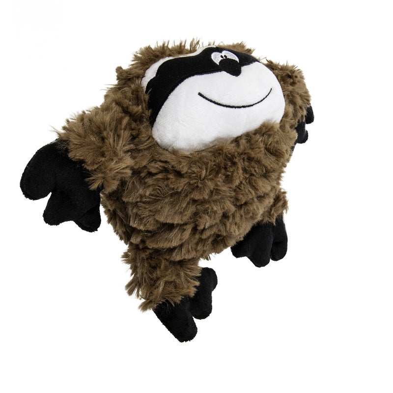 goDog PlayClean Sloth Squeaky Plush Dog Toy with Odor-Eliminating Essential Oils, Chew Guard Technology - Brown, Small - Image 5