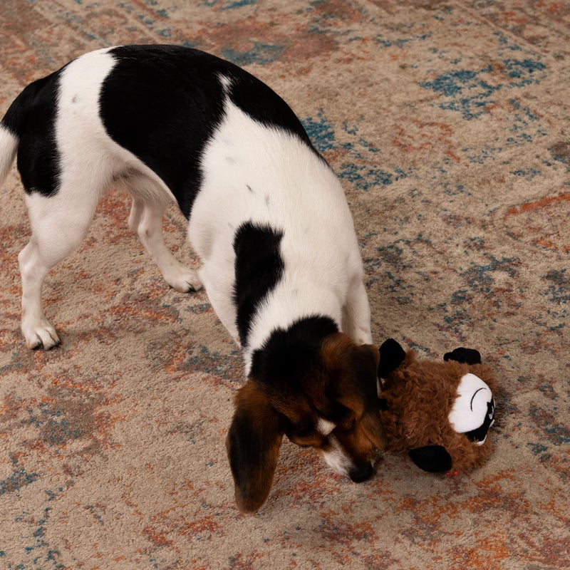 goDog PlayClean Sloth Squeaky Plush Dog Toy with Odor-Eliminating Essential Oils, Chew Guard Technology - Brown, Small - Image 3