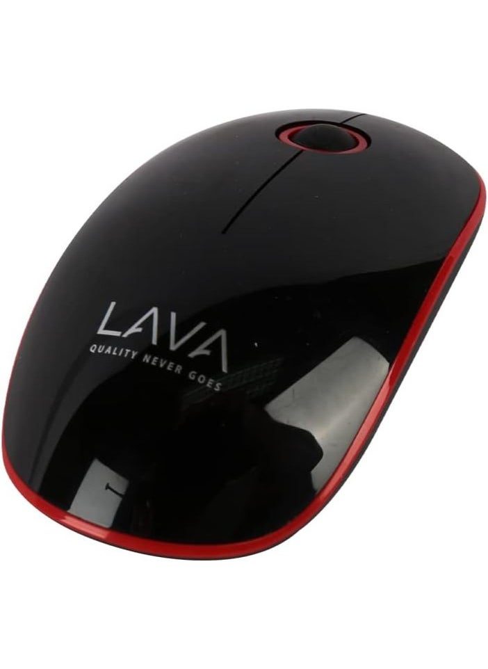 Lava - Classic Wireless Mouse - Comfortable Click & Scroll Control | Compatible with Windows and Mac OS - Image 1
