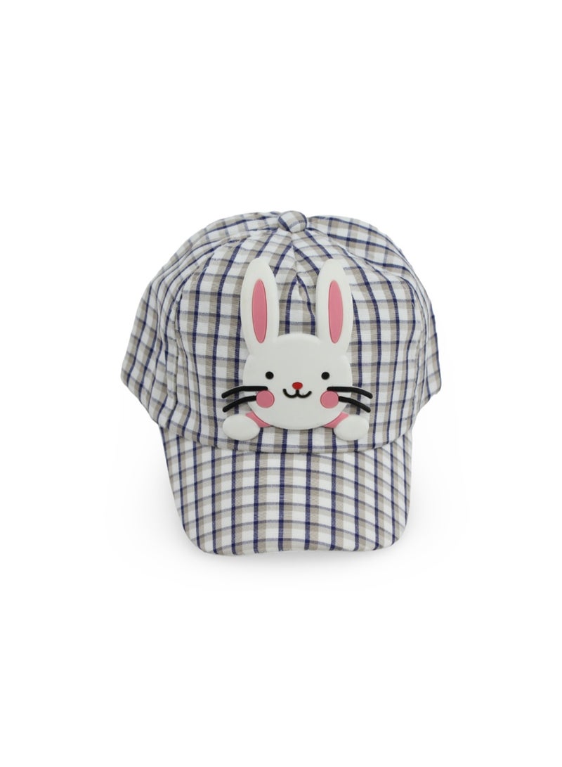 Fancy Girls Cotton Cap – Rabbit Design - Image 1