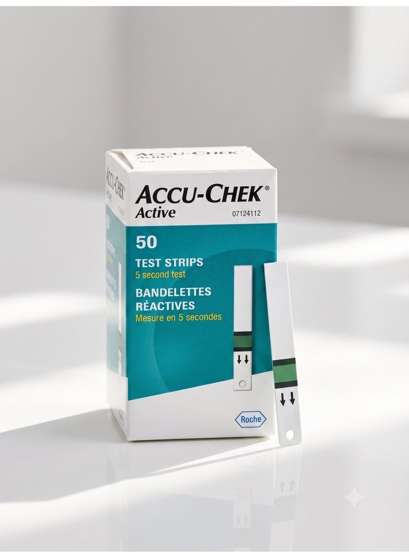 ACCU-CHECK ACTIVE Accu-Chek Active Blood Glucose Test Strips - 50 Count - Image 3