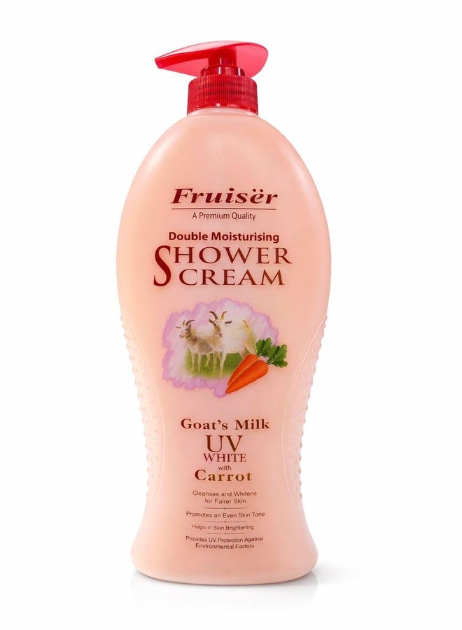 فروزير كريم استحمام فرويزر بحجم عائلي | غسول للجسم مرطب ومغذي | جل استحمام مرطب لطيف للاستخدام اليومي للبشرة الجافة والحساسة | منظف استحمام بتركيبة كريمية غنية | 1000 مل (حليب الماعز الأبيض مع الجزر) - Image 1