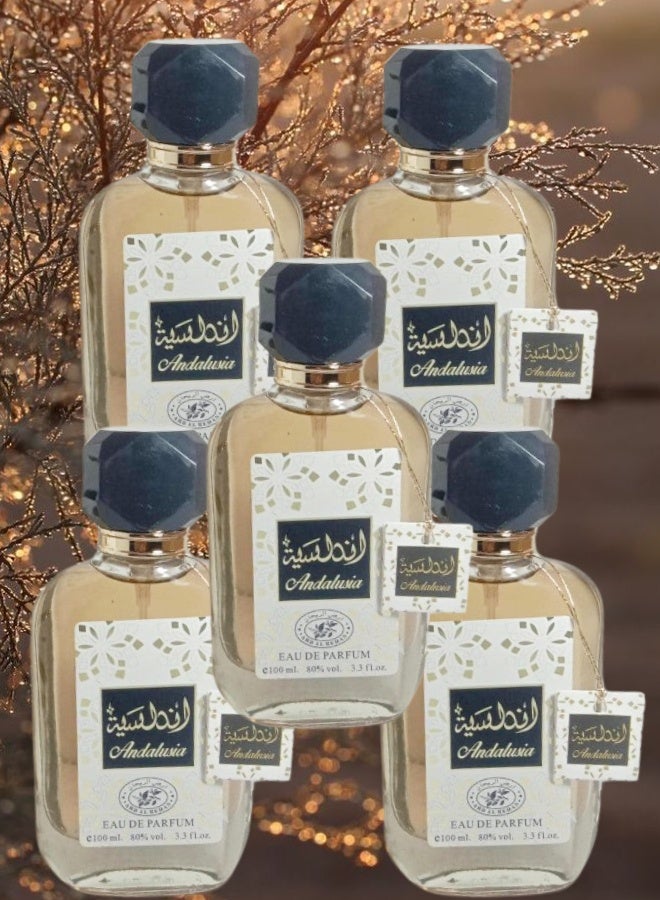 أرض الريحان 5 قطع عطر الأندلسية 100مل - Image 1