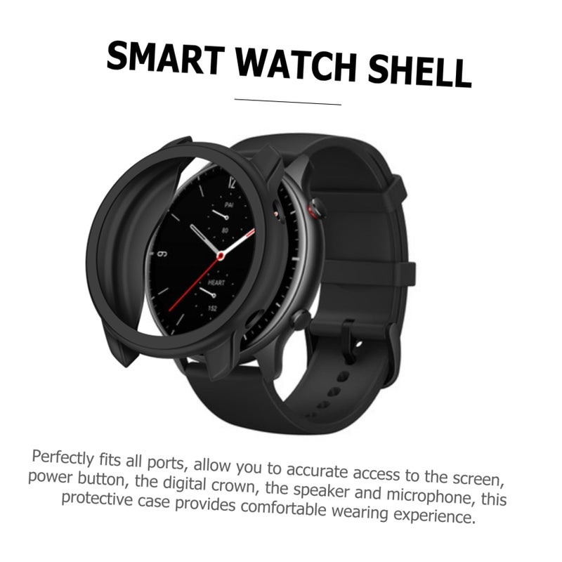 2 Pack TPU Protective Case For Amazfit Smartwatch Scratch Resistant Lightweight Cover - Image 5