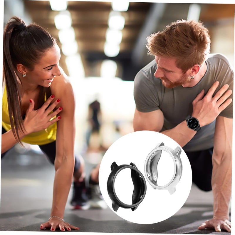 2 Pack TPU Protective Case For Amazfit Smartwatch Scratch Resistant Lightweight Cover - Image 4