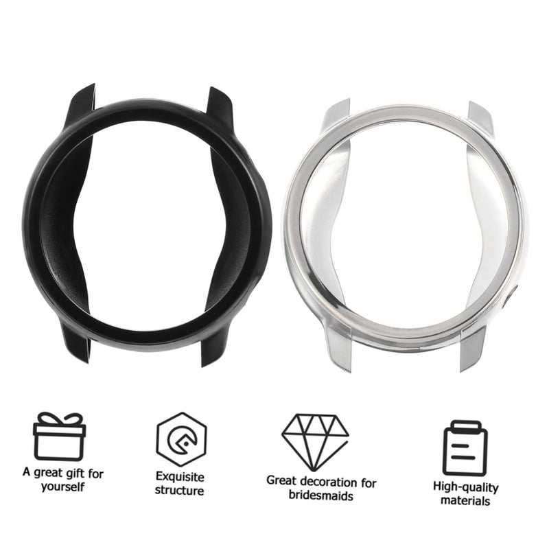 2 Pack TPU Protective Case For Amazfit Smartwatch Scratch Resistant Lightweight Cover - Image 3