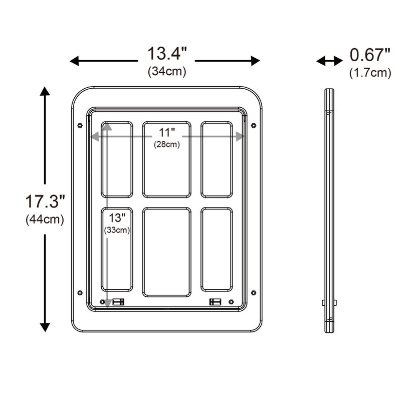 Pet Screen Door Dog and Cat Flap Door for Screen Door In Out 2-Way Locking Pets Doors - Image 2