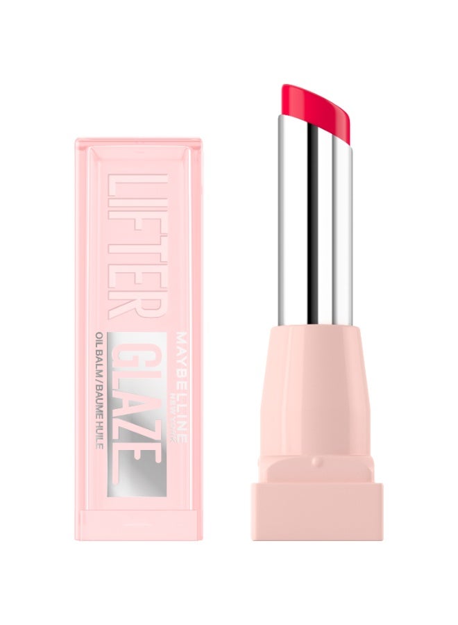 Maybelline New York Lifter Glaze Oil Balm, Hydrating Oil Balm With Hyaluronic Acid, Up to 24H Hydration, Cherry Swir 004 - Image 1