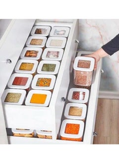 vip ahmet 3 Set 15 Piece Vacuum Square Storage Container  - Image 1