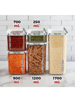 vip ahmet 3 Set 15 Piece Vacuum Square Storage Container  - Image 3