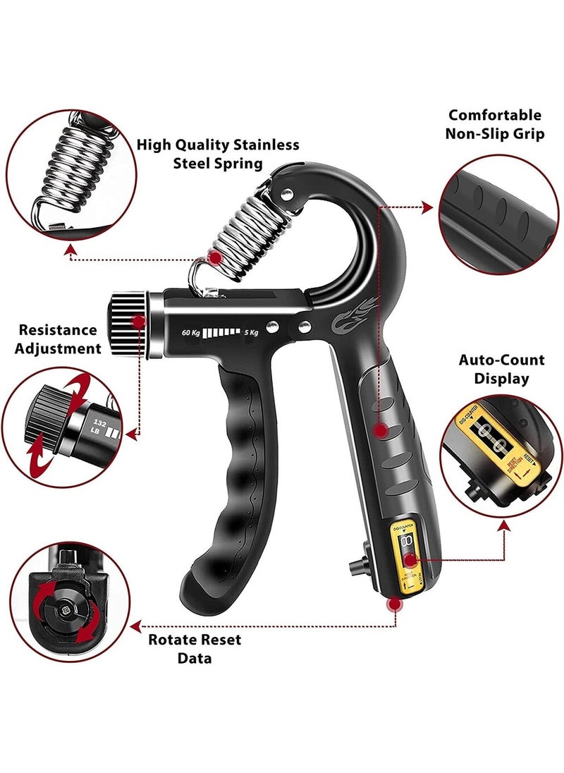 Sin@rasta Original Counter Hand Spring 60 kg - 5 kg Adjustable 1 Piece Hand Spring Wrist Muscle Strengthener  - Image 5
