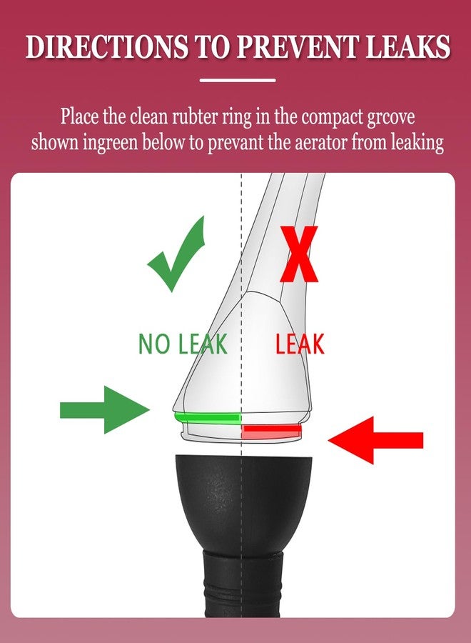 CORKAS Wine Aerator Professional Quality Wine Aerator Pourer, 2-in-1 Wine Pourer Aerator and Decanter Spout for Aerating Wine Instantly, Wine Accessories Gift for Wine Lovers, No-Drip or Spill - Image 3