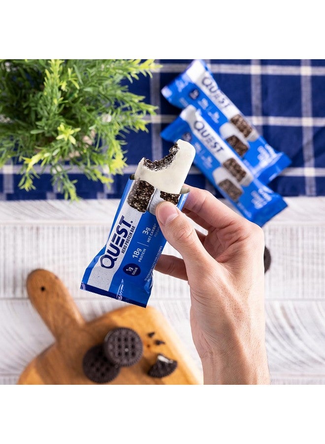 Quest Nutrition Crispy Cookies & Cream Hero Protein Bar 18G Protein 1G Sugar 3G Net Carb Gluten Free Keto Friendly 12 Count - Image 3