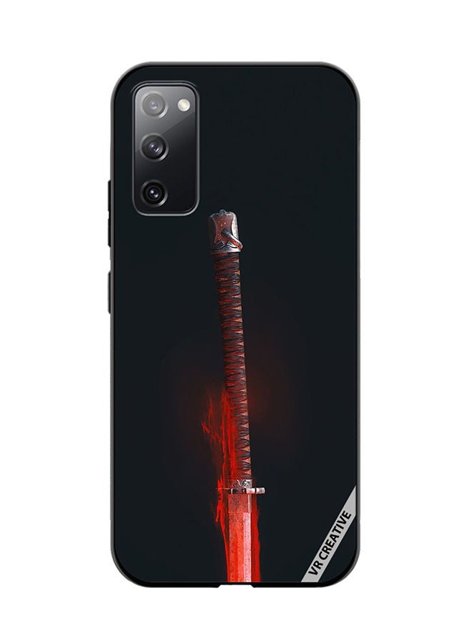 VR CREATIVE Protective Case Cover For Samsung Galaxy S20 FE 5G The Mortal Blade Design Multicolour - Image 1