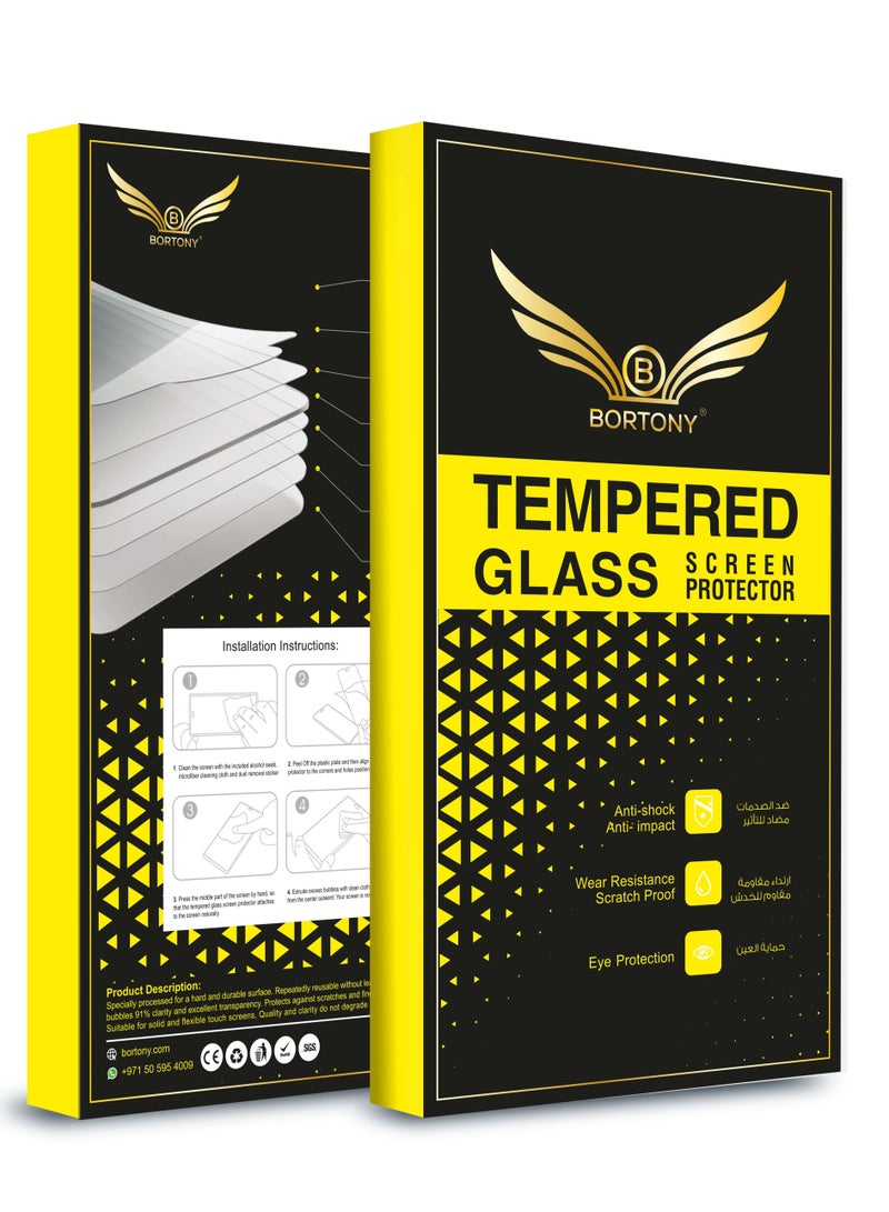 BORTONY 2-Pack Super Shieldz 3D Tempered Glass Screen Protector for OnePlus 8 Pro Clear/Black - Image 4