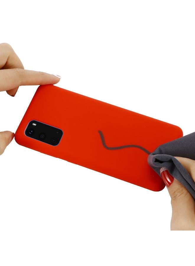 Zaboon Case For Galaxy S20 Solid Color Liquid Silicone Shockproof Full Coverage Protective Case - Image 4