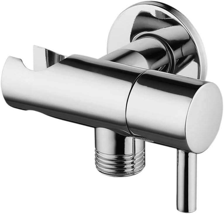 صمام زاوية مطلي بالكروم، مفتاح إيقاف الماء، تحكم دش، ملحقات الحمام - Image 1