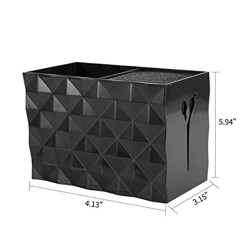 JIAKAI Professional Salon Scissors Box for Stylist Scissors Rack Holder Case. Hairdressing Combs Clips Storage Box (Black) - Image 2