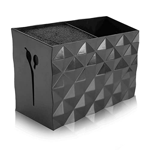 JIAKAI Professional Salon Scissors Box for Stylist Scissors Rack Holder Case. Hairdressing Combs Clips Storage Box (Black) - Image 1