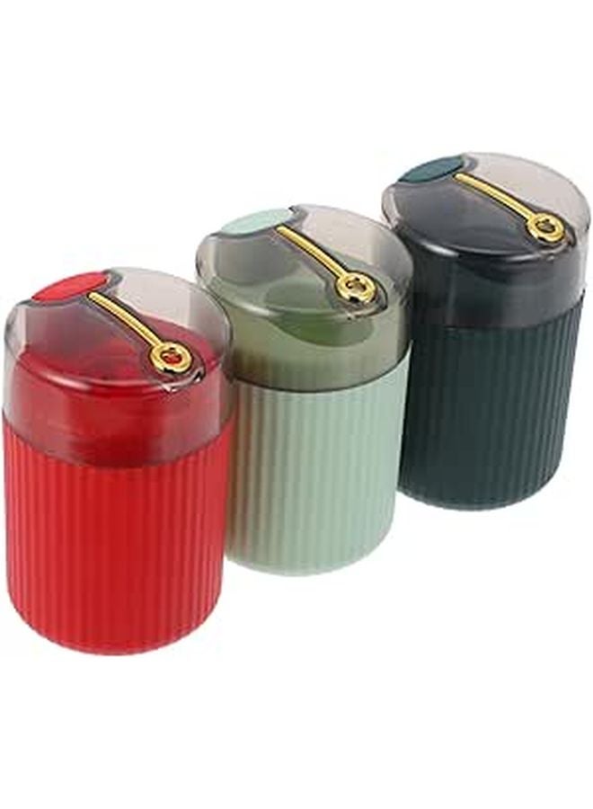 3pcs Press Dispense Toothpick Jar High Capacity Portable Holder For Home Kitchen Travel - Image 1