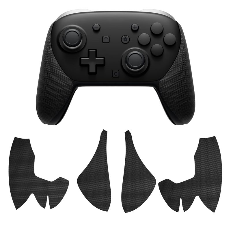 playvital for Nintendo Switch 2 Pro Controller Grip - Anti-Slip PU Grip Skin with Silicone Back Button Cover for Switch 2 Pro Controller Accessories, Sweat-Absorbent - Hexagonal Textured Black - Image 2
