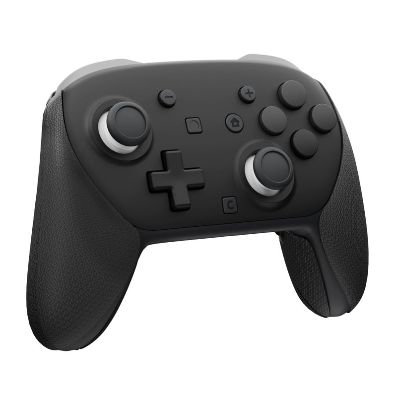playvital for Nintendo Switch 2 Pro Controller Grip - Anti-Slip PU Grip Skin with Silicone Back Button Cover for Switch 2 Pro Controller Accessories, Sweat-Absorbent - Hexagonal Textured Black - Image 5