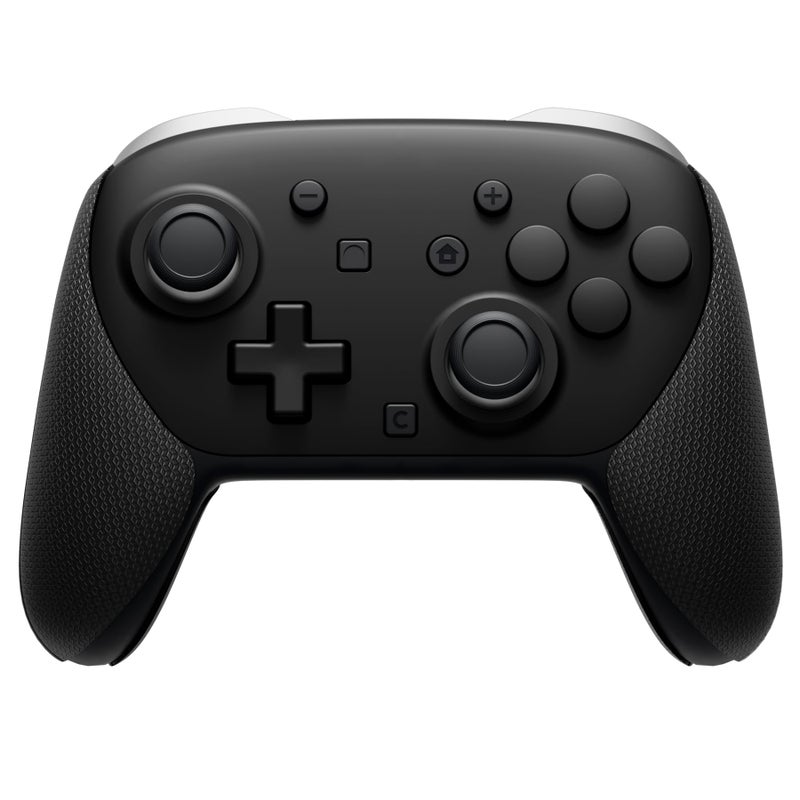 playvital for Nintendo Switch 2 Pro Controller Grip - Anti-Slip PU Grip Skin with Silicone Back Button Cover for Switch 2 Pro Controller Accessories, Sweat-Absorbent - Hexagonal Textured Black - Image 3