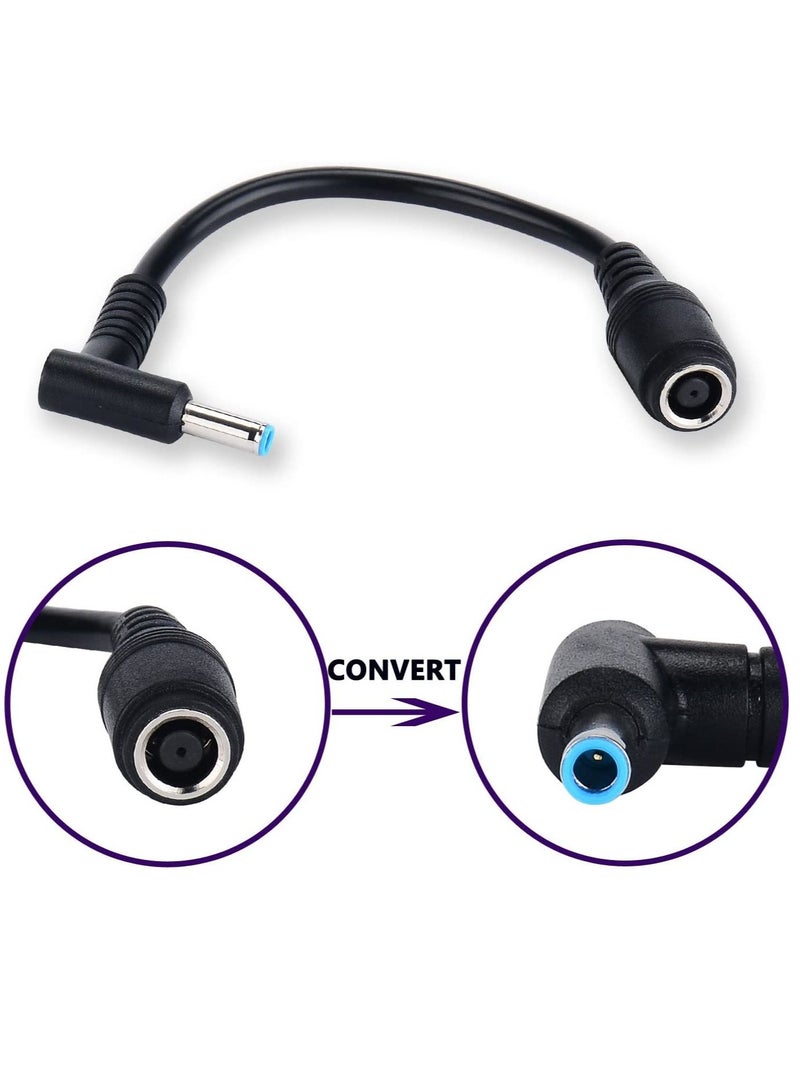 Ntech AC Power Cord Charger Laptop Adapter Tip Connector Converter for HP Stream Specter Pavilion Envy EliteBook Split Chromebook ProBook ProBook EliteBook Folio Female 7.4x5.0mm to 4.5x3.0mm [ 2 Pack - Image 4