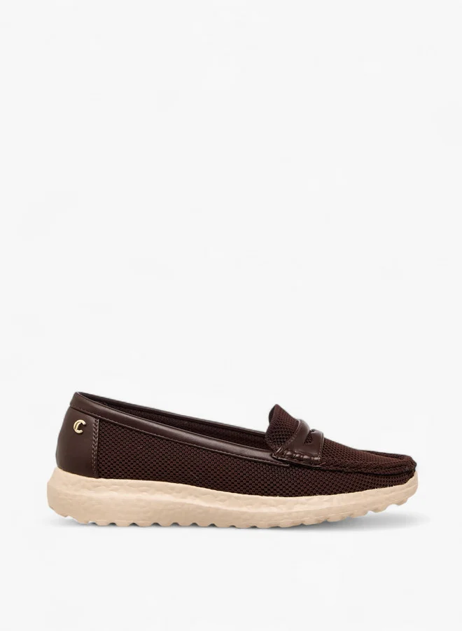 لو كونفورت Women Cutout Detail Slip-On Loafers