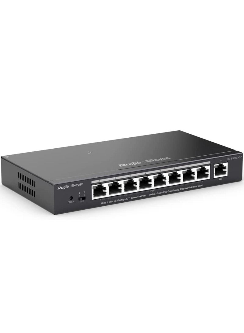 Ruijie REYEE Gigabit Smart Cloud Managed Poe Switch 9 Port RG ES209GC P - Image 3