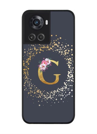 Rugged Black edge case for OnePlus 10R 5G/OnePlus Ace 5G Slim fit Soft Case Flexible Rubber Edges Anti Drop TPU Gel Thin Cover - Custom Monogram Initial Letter Floral Pattern Alphabet - G (Grey ) - pzsku/ZA9DB5720C1558D3A6085Z/45/_/1665825312/18976a44-f148-427c-a37d-48525aa8be71
