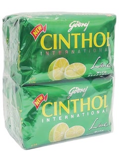 Bath Soap Lime With Deodorant Pack of 4 Pieces 175 g For Each
