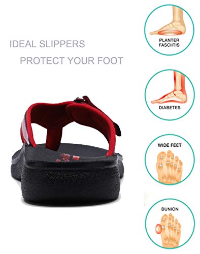SOLLBEAM Womens Original Orthotic Comfort Thong Style Flip Flops Sandals With Arch Support Heel Cup - Image 2