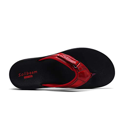 SOLLBEAM Womens Original Orthotic Comfort Thong Style Flip Flops Sandals With Arch Support Heel Cup - Image 4