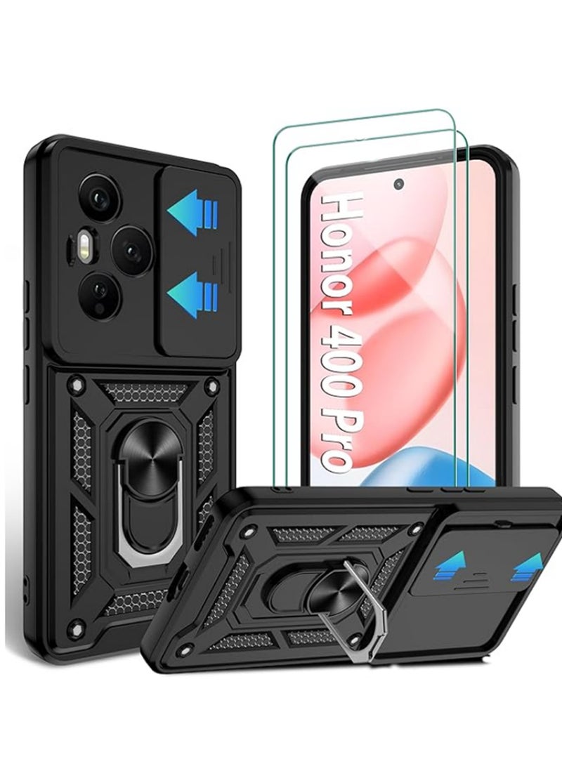 إكس ليفيل حالة لـ Honor 400 Pro حالة الهاتف مع حامي الشاشة الزجاجي المقوى - Image 1