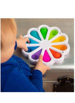LEDIN Flower Fidget Toys, Push Pop Simple Dimple Fidget Toy with Digital Learning Function, Early Educational Sensory Fidget Toy for Children Men Women  - Image 3