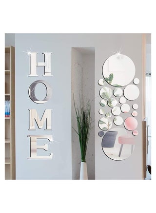 Mirror Wall Stickers Decor Mirror Wall Stickers with Lettering Home Removable Acrylic Stickers 3D Round Decoration for Home Living Room - pzsku/ZA9DB8B719F1DC5F8642EZ/45/_/1723107411/46d65f18-361d-485c-a304-f056de96ea45