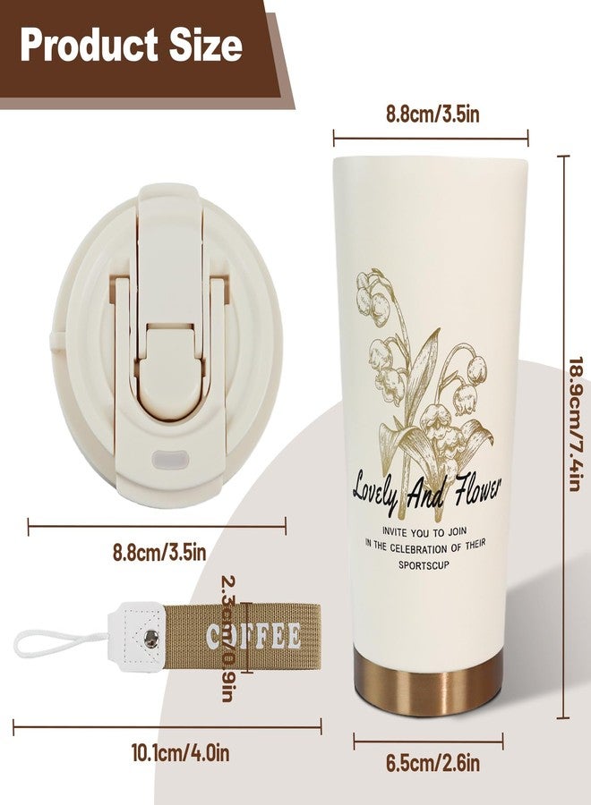 DITOSH Insulated Coffee Tumbler 530ml Travel Coffee Mug 316 Stainless Steel Dual Drink Openings Leakproof Lid Reusable Insulated Coffee Mug Hot and Cold Ideal Travel Mug for Coffee Lover Daily - Image 2