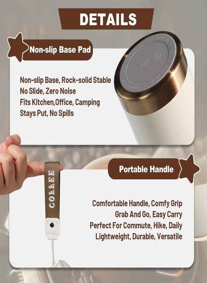 DITOSH Insulated Coffee Tumbler 530ml Travel Coffee Mug 316 Stainless Steel Dual Drink Openings Leakproof Lid Reusable Insulated Coffee Mug Hot and Cold Ideal Travel Mug for Coffee Lover Daily - Image 5