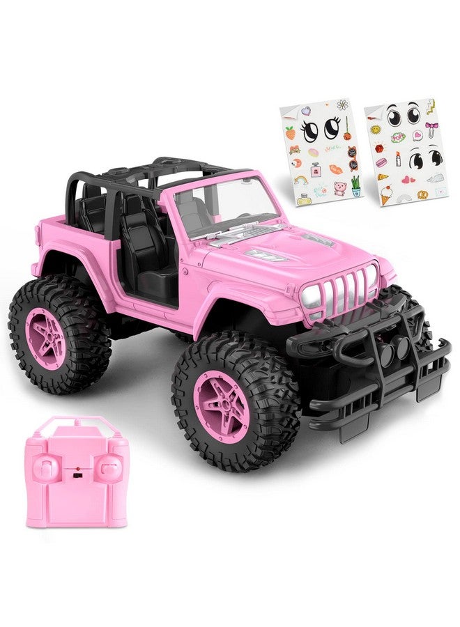 NQD Rc Cars 116 Scale Pink Remote Control Car 80 Min Playtime 2.4Ghz Off Road Rc Trucks Jeep Cars For Toddlers Toys Gift 3+ Year Old Girls - Image 1