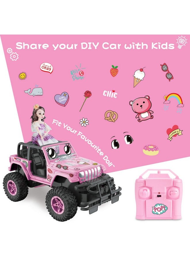 NQD Rc Cars 116 Scale Pink Remote Control Car 80 Min Playtime 2.4Ghz Off Road Rc Trucks Jeep Cars For Toddlers Toys Gift 3+ Year Old Girls - Image 5