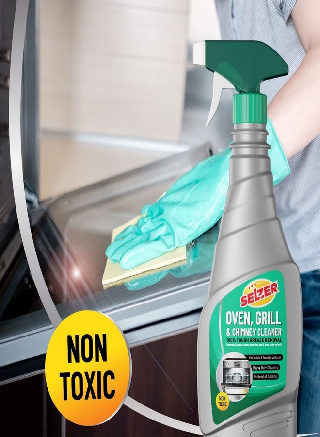 Selzer | Kitchen Cleaner | Foaming Formulation for Less Scrubbing | 500ml | Suitable for Stoves, Chimneys, Counter Tops, Appliances, Walls & Cabinets | Non Toxic & Natural - Image 2