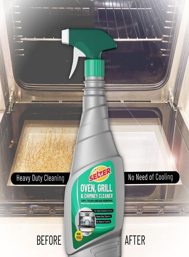 Selzer | Kitchen Cleaner | Foaming Formulation for Less Scrubbing | 500ml | Suitable for Stoves, Chimneys, Counter Tops, Appliances, Walls & Cabinets | Non Toxic & Natural - Image 3