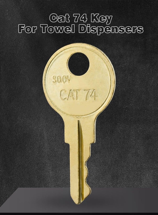 Mellbree Dispenser Keys for Bobrick, 10-Pack 33043 CAT74 Toilet Paper Towel Dispenser Key Compatible with Janitor Bobrick Cat 74 Dispenser - Image 3
