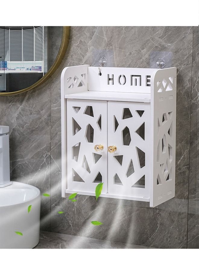 سي آند سي هوم رف تخزين للحمام ، أبيض - Image 3