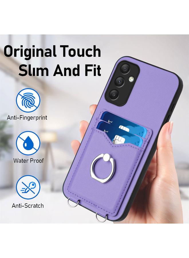 S-TOP Case For Samsung Galaxy A34 5G R20 Ring Card Holder Phone Case - Image 5