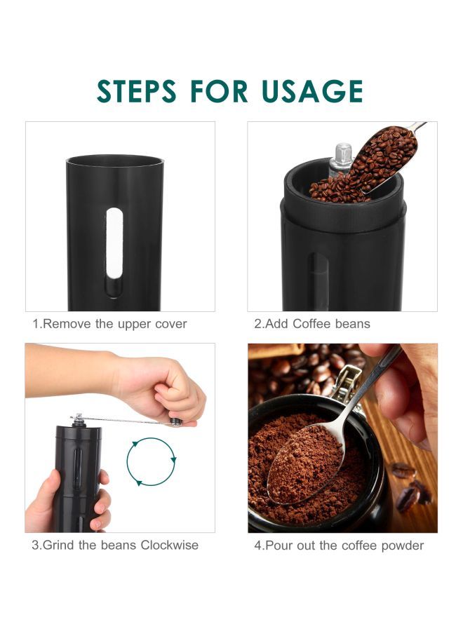 نيبمينينت مطحنة قهوة يدوية أسود 22x6x7سم - Image 5