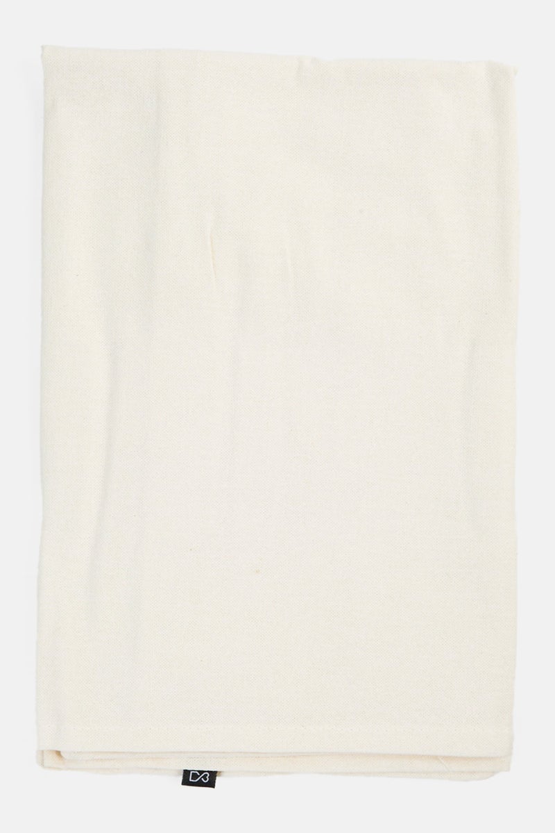 Muy Mucho Organic Cotton Cushion Cover 60 x 60 cm, Cream  - Image 1